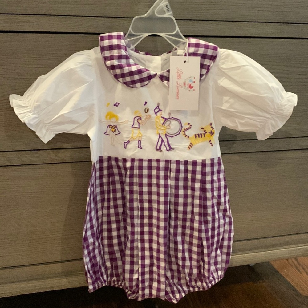 BNWT little louanne lsu bubble